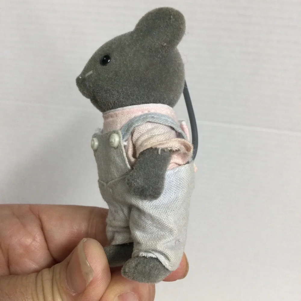 Sylvanian Families Calico Critters Vintage Thistlethorn Grey Mouse Dad & Mom